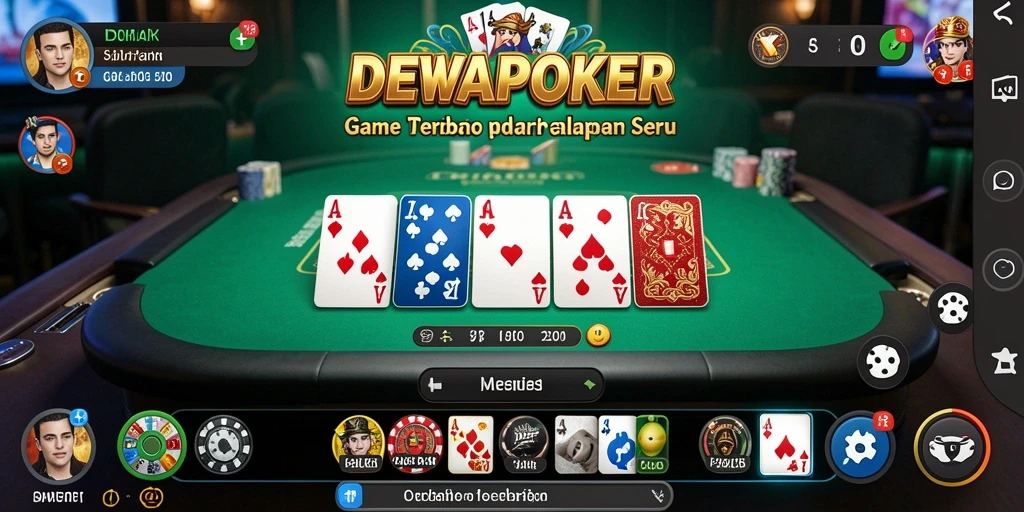 Tampilan gameplay DEWAPOKER yang seru dan penuh warna.