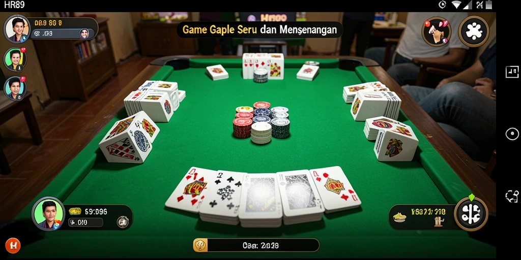 Tampilan gameplay seru dari game Gaple HR89.
