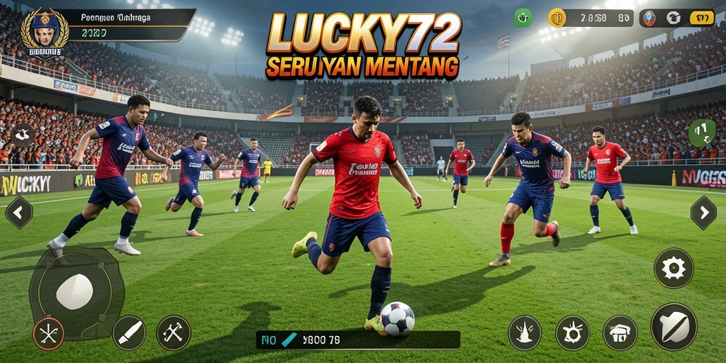 Screenshot utama LUCKY72 menampilkan keseruan gameplay olahraga.