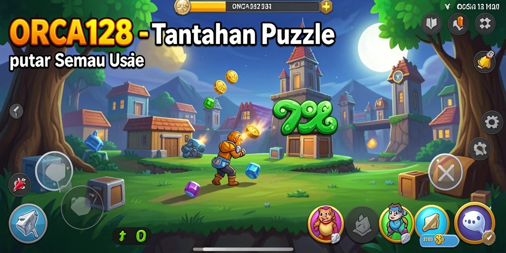 Gameplay <strong>ORCA128</strong> yang interaktif dan penuh warna.