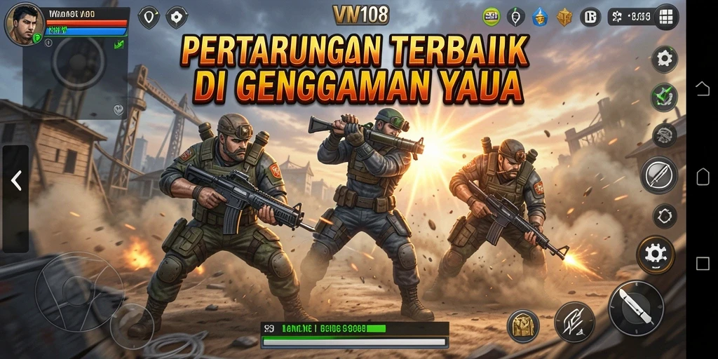 Tangkapan layar <strong>VW108</strong> menampilkan aksi pertarungan yang mendebarkan.